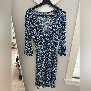 Floral wrap dress